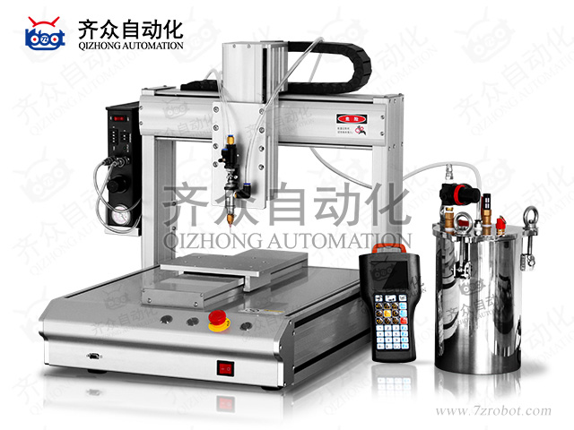 胶阀储料桶式三轴全自动点胶机